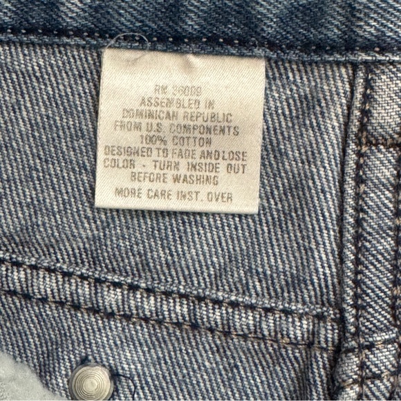 💖 Vintage Calvin Klein 100% Cotton Blue Denim Straight-Leg Jeans - Picture 7 of 16
